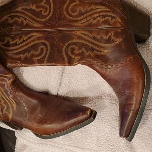 Ariat Women's Brown Leather Cowboy Boots Sz 8.5